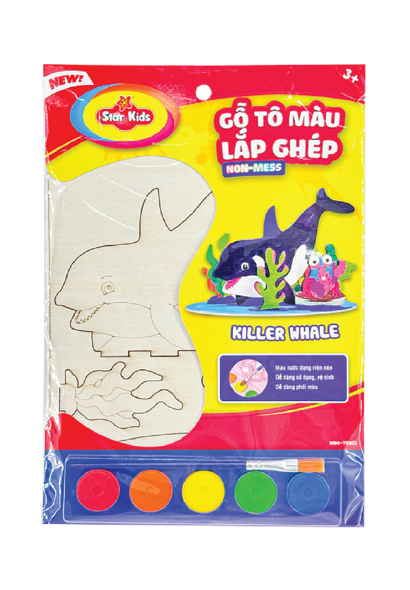 K-255/1 Bộ đồ chơi Gỗ tô màu lắp ghép