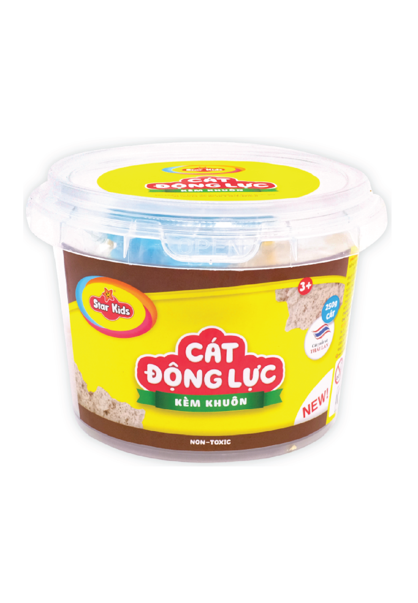 K-311/1 Bộ đồ chơi cát động lực 250g và khuôn (màu tự nhiên)