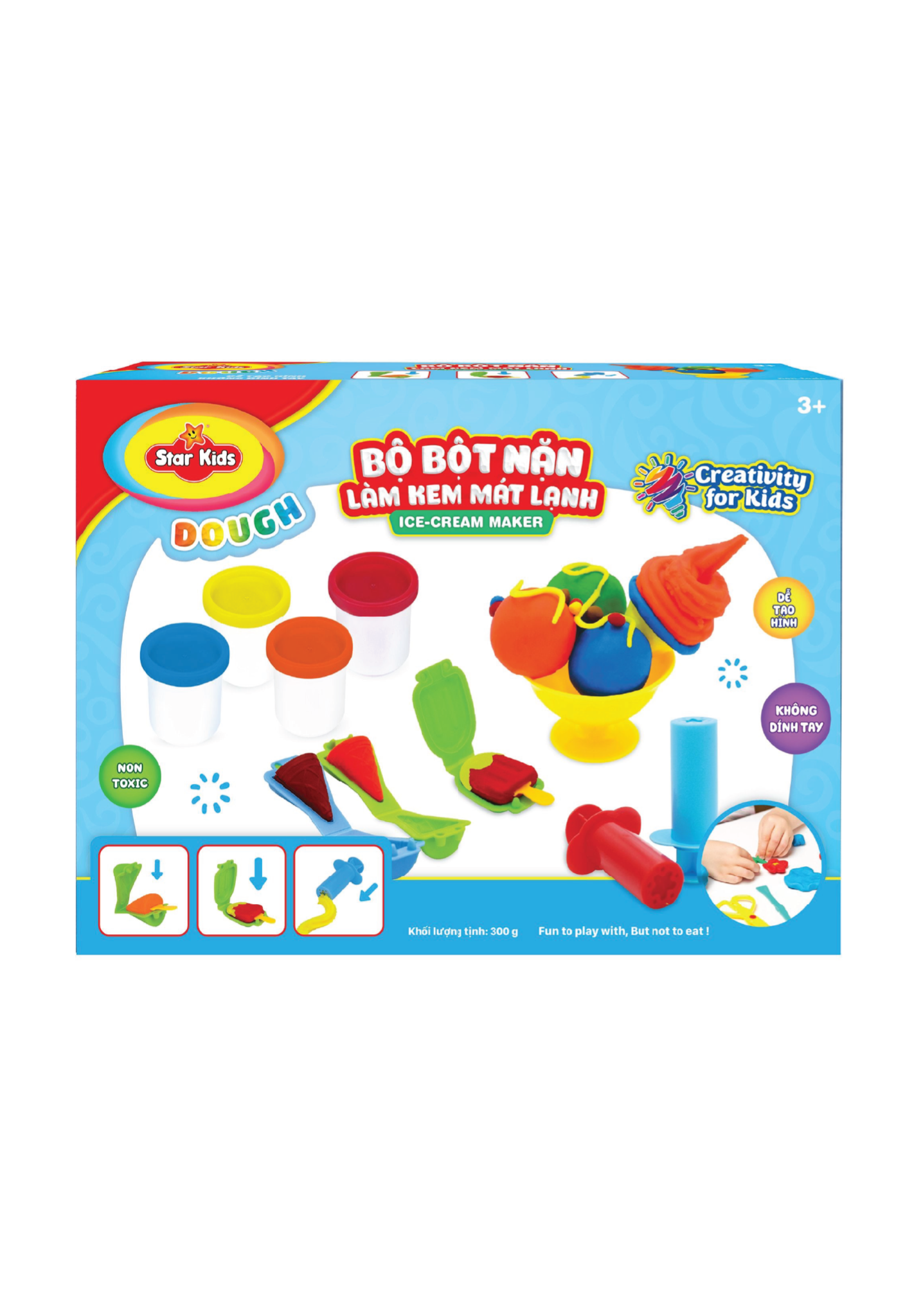 BỘ ĐỒ CHƠI BỘT NẶN LÀM KEM (K002)