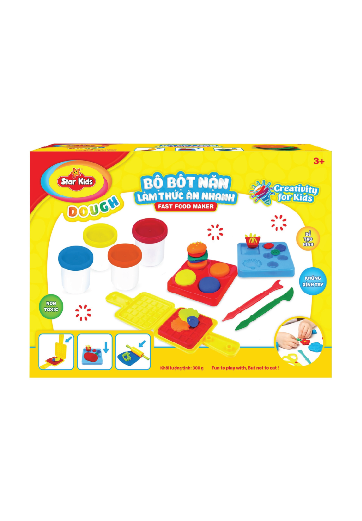 BỘ ĐỒ CHƠI BỘT NẶN LÀM THỨC ĂN NHANH (K001)