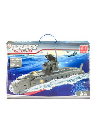  22806 Bộ đồ chơi lắp ráp Tàu ngầm quân đội 