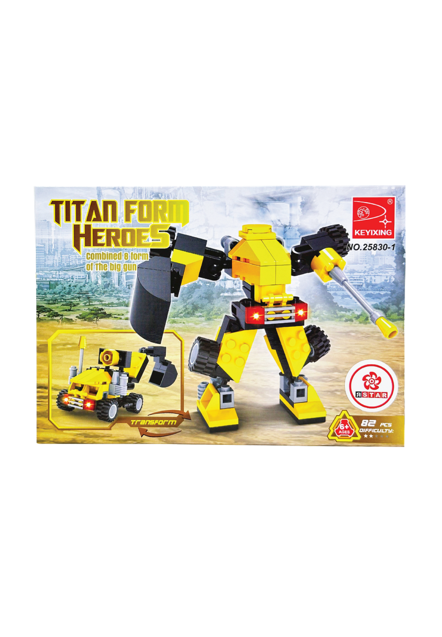 25830-1 Bộ đồ chơi lắp ráp biến hình Robot & xe