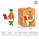 FC8290-4 Bộ Đồ Chơi Lắp Ráp Rau Củ 