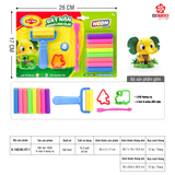  K-100/8C/4T/1 ĐẤT NẶN 100G 8 MÀU 4 DỤNG CỤ 
