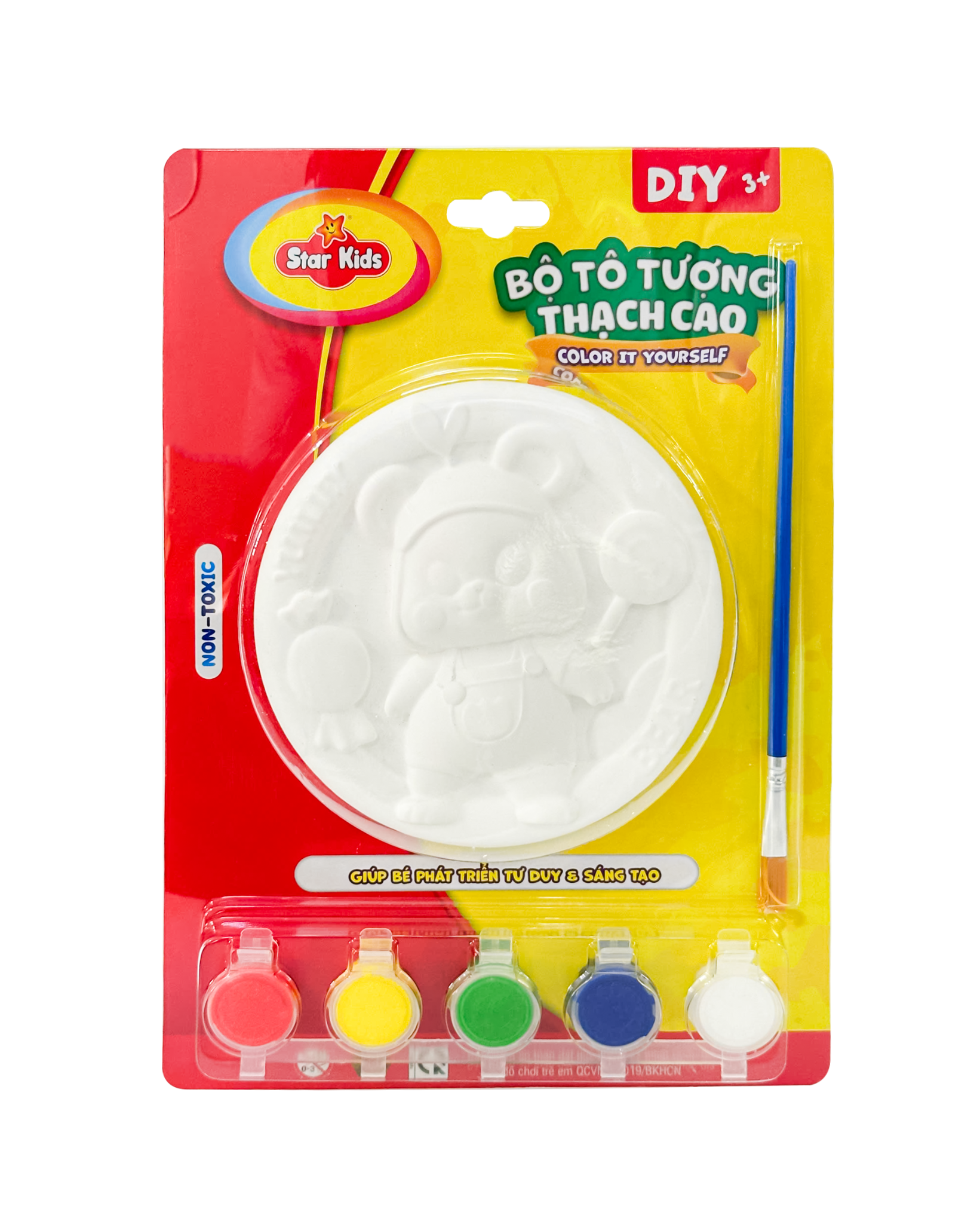  BỘ ĐỒ CHƠI TÔ TƯỢNG THẠCH CAO TRÒN 