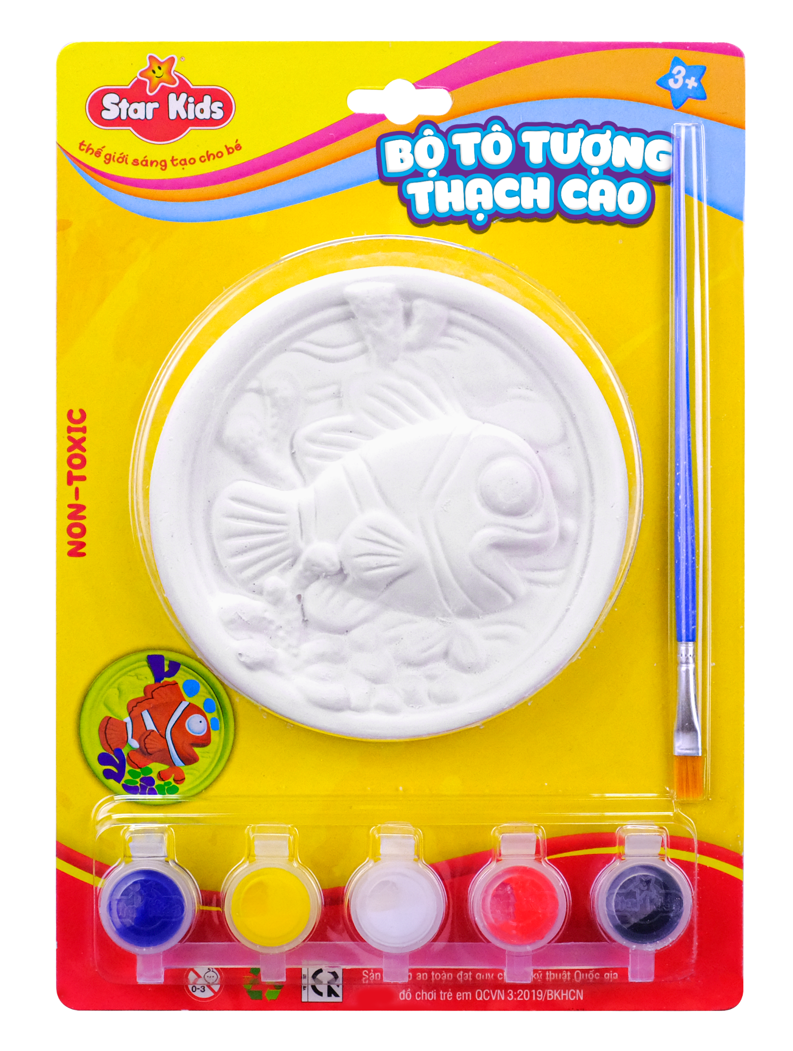  BỘ ĐỒ CHƠI TÔ TƯỢNG THẠCH CAO TRÒN 