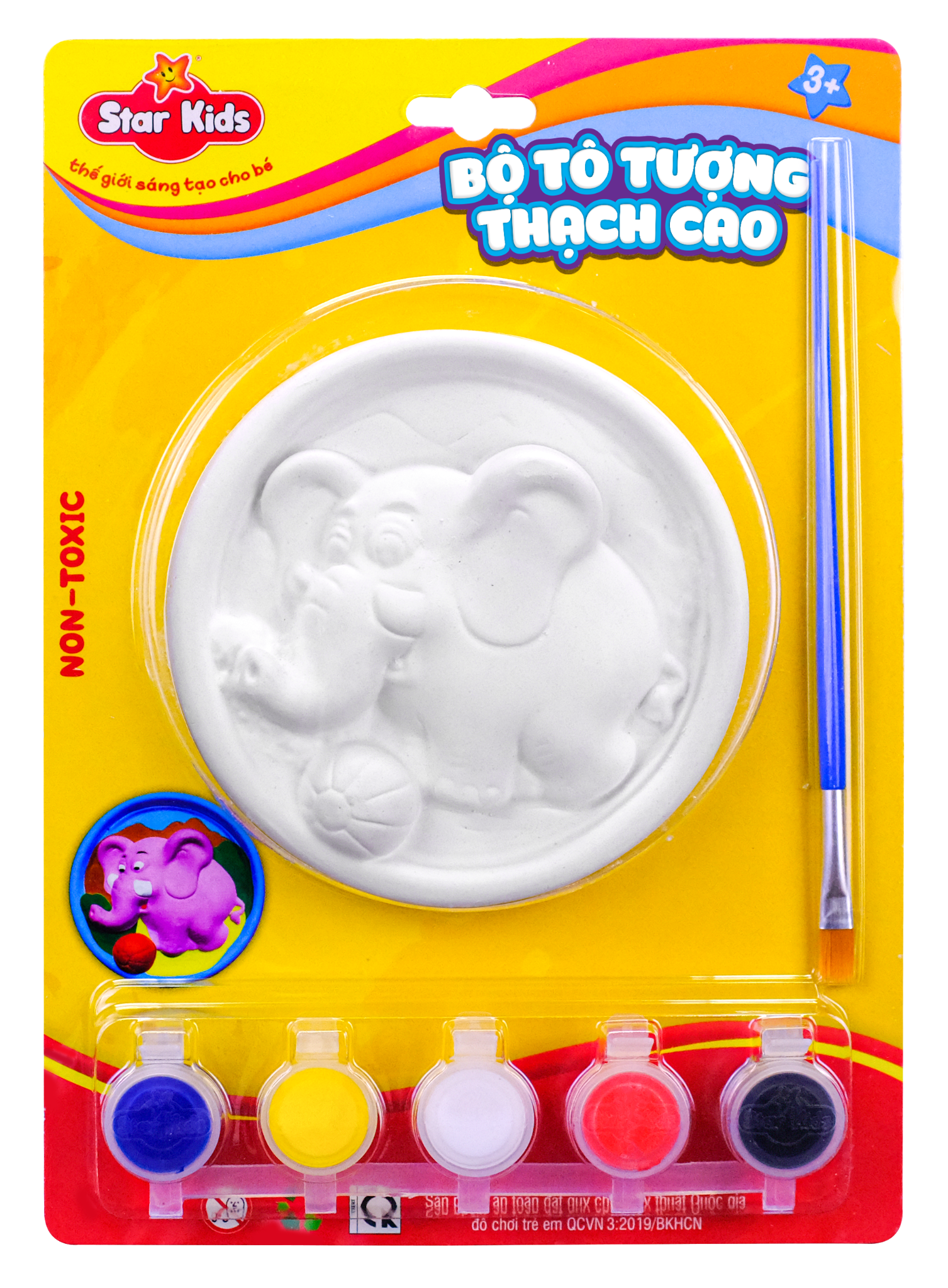  BỘ ĐỒ CHƠI TÔ TƯỢNG THẠCH CAO TRÒN 