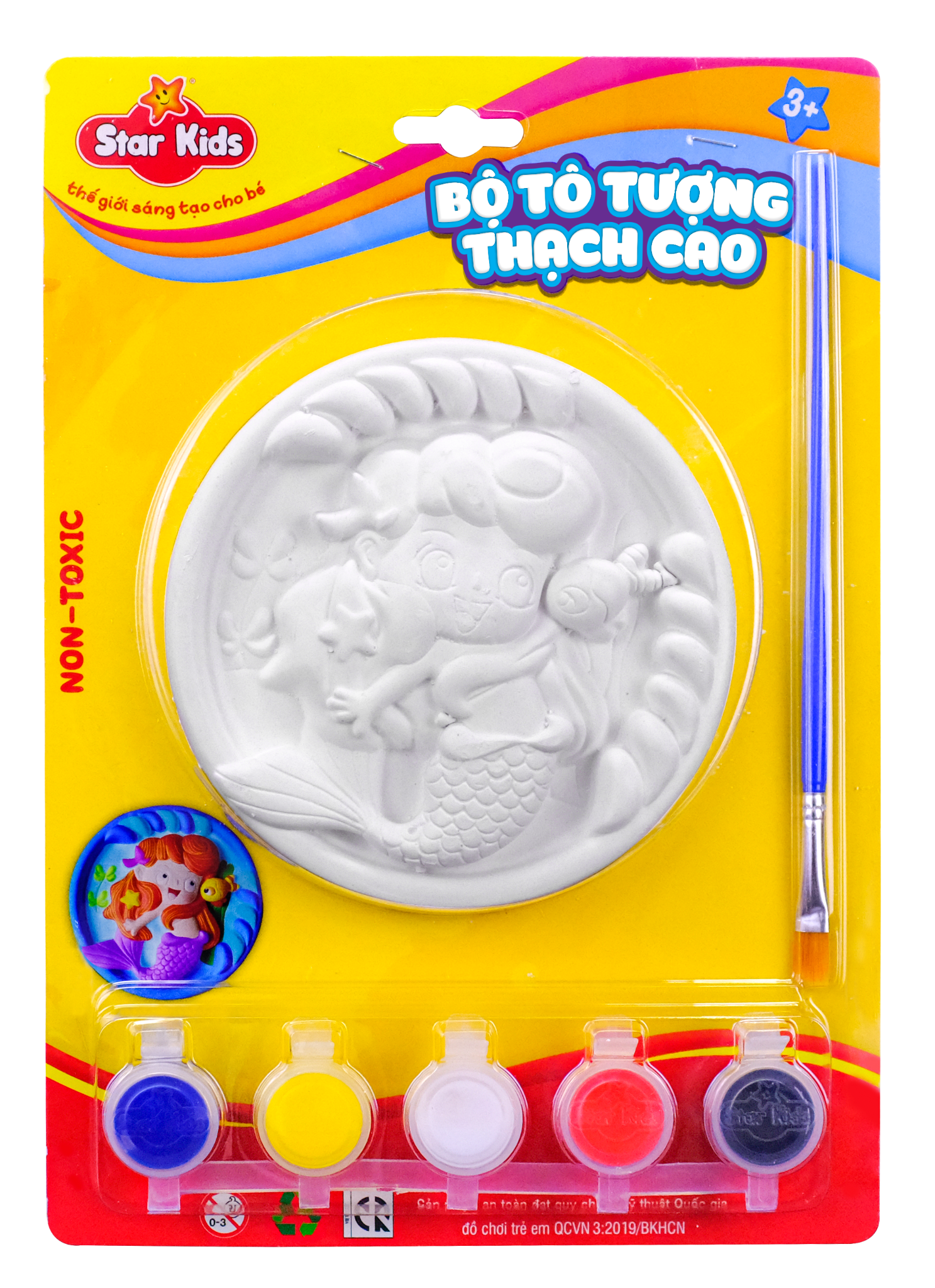  BỘ ĐỒ CHƠI TÔ TƯỢNG THẠCH CAO TRÒN 