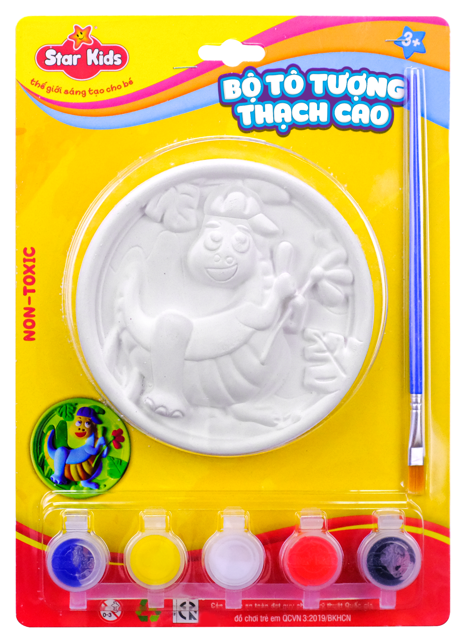  BỘ ĐỒ CHƠI TÔ TƯỢNG THẠCH CAO TRÒN 