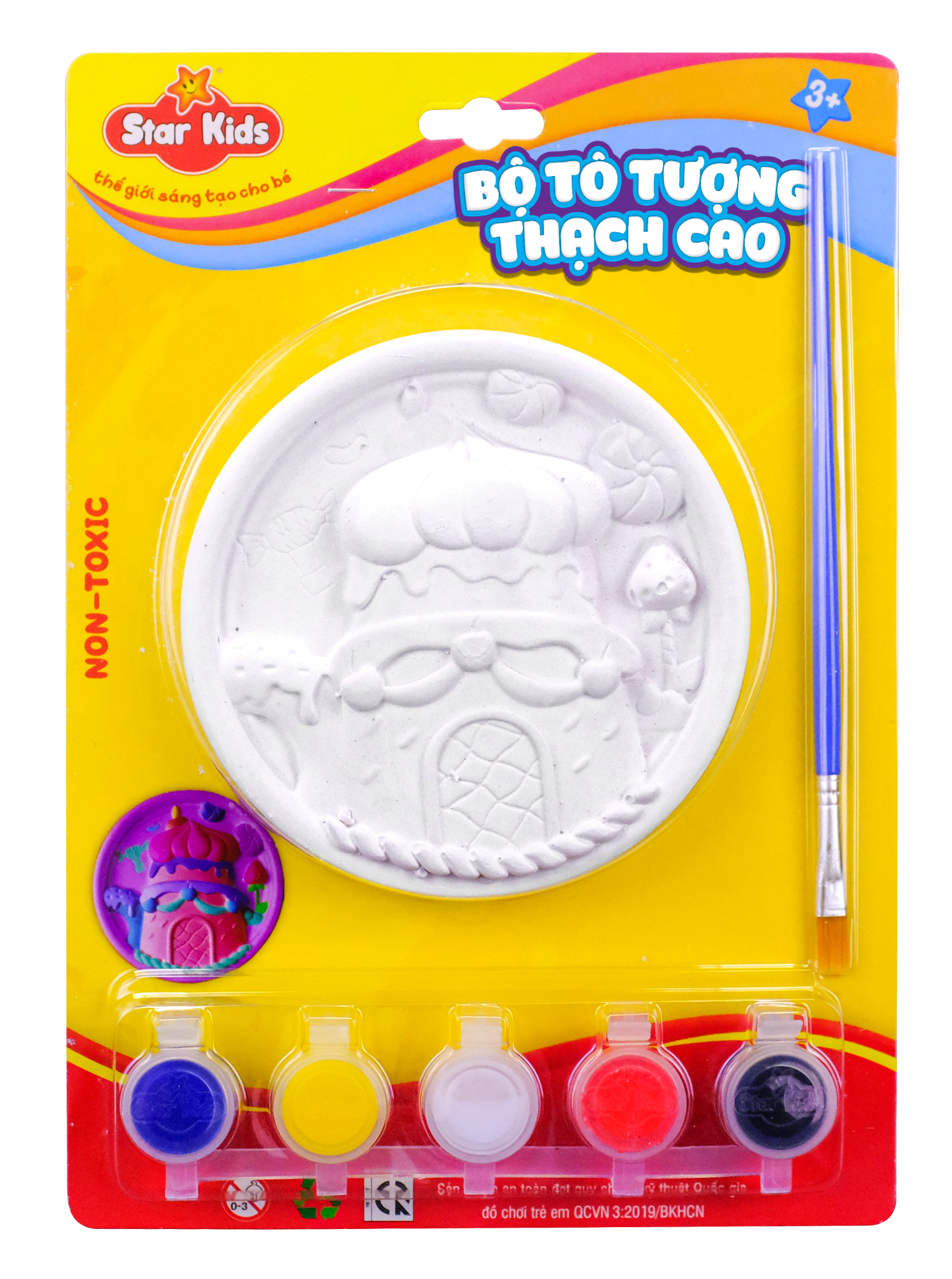  BỘ ĐỒ CHƠI TÔ TƯỢNG THẠCH CAO TRÒN 