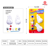  K-122 Bộ Đồ Chơi Tô Tượng Thạch Cao Công Chúa 