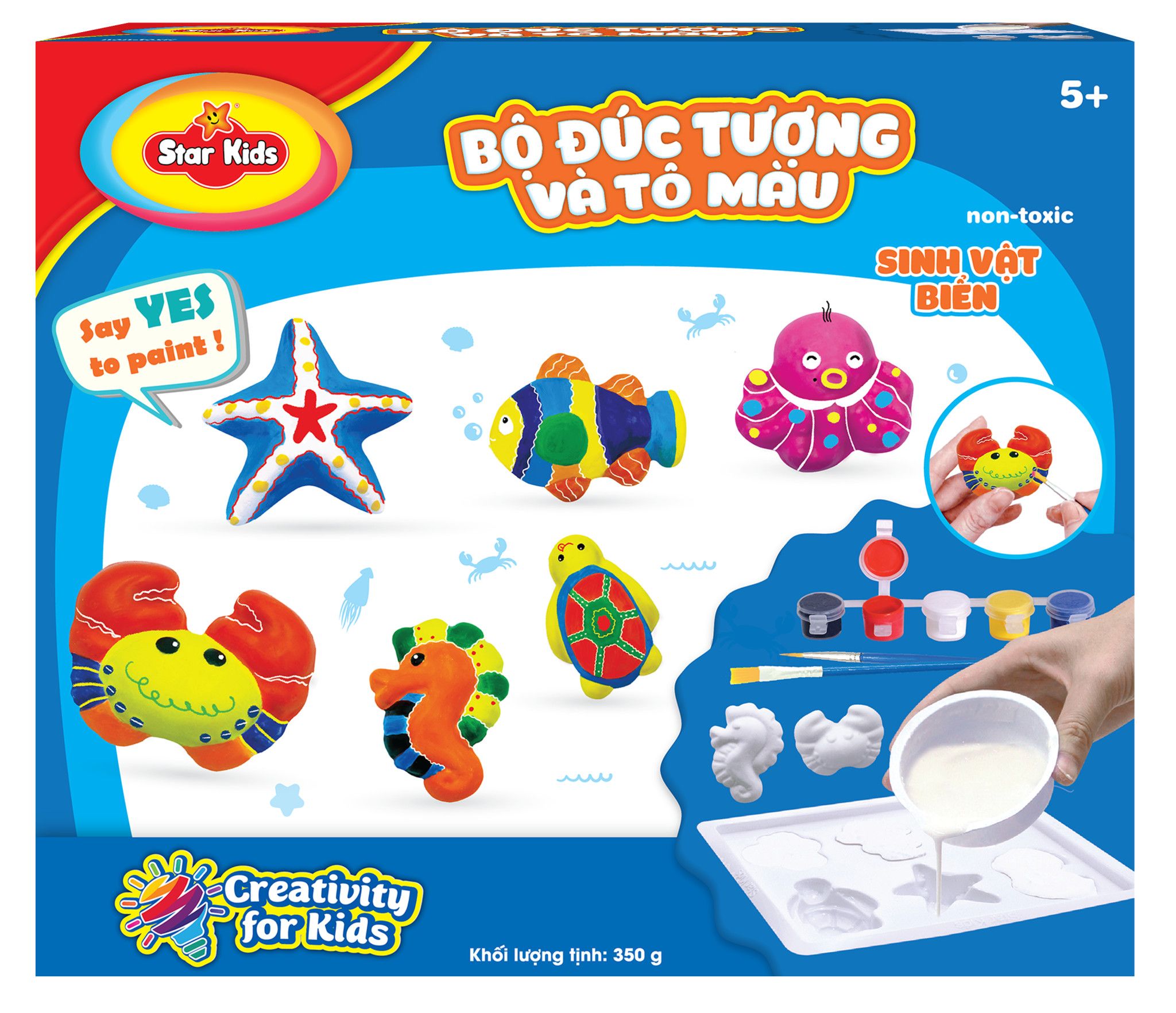  BỘ ĐỒ CHƠI ĐÚC TƯỢNG VÀ TÔ MÀU 