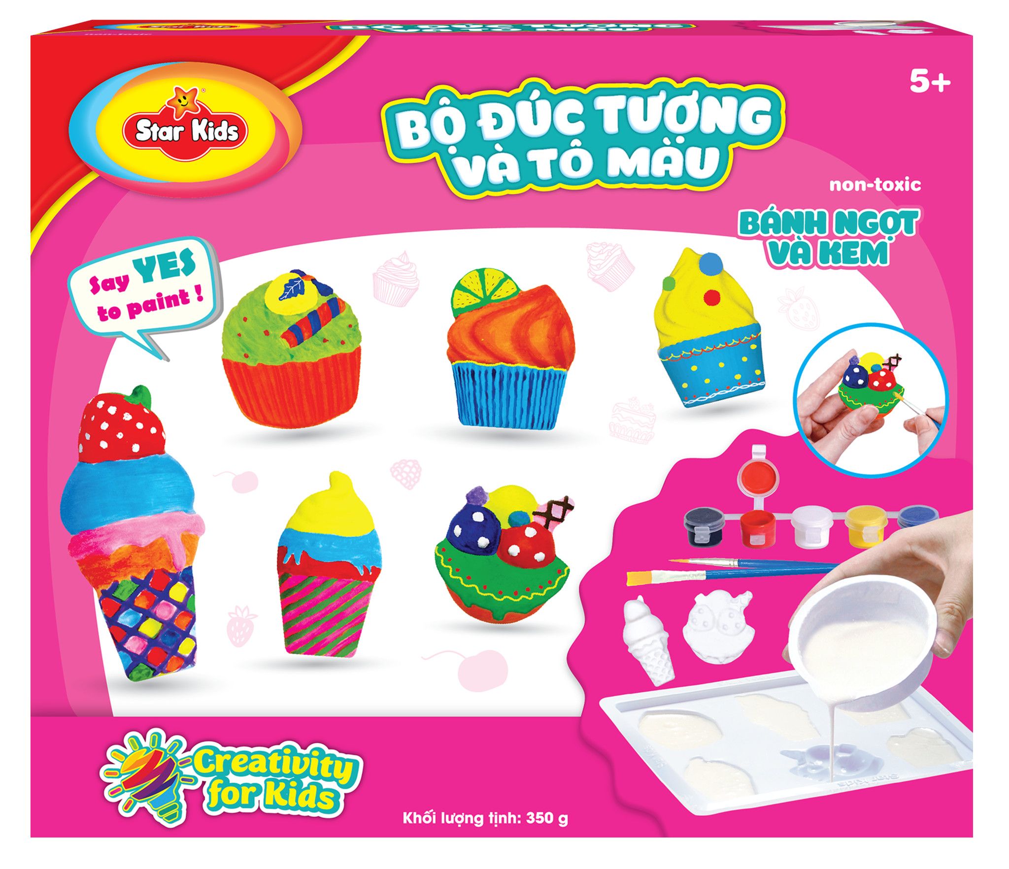  BỘ ĐỒ CHƠI ĐÚC TƯỢNG VÀ TÔ MÀU 