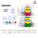  K-164 Bộ đồ chơi tô tượng thạch cao 