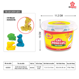 K-313/1 Bộ đồ chơi cát động lực 250g và khuôn (màu vàng) 