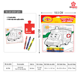  K-714 Bộ đồ chơi Tranh tô màu lắp ghép 