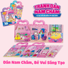 Bộ Đồ Chơi Tranh Dán Nam Châm 3D