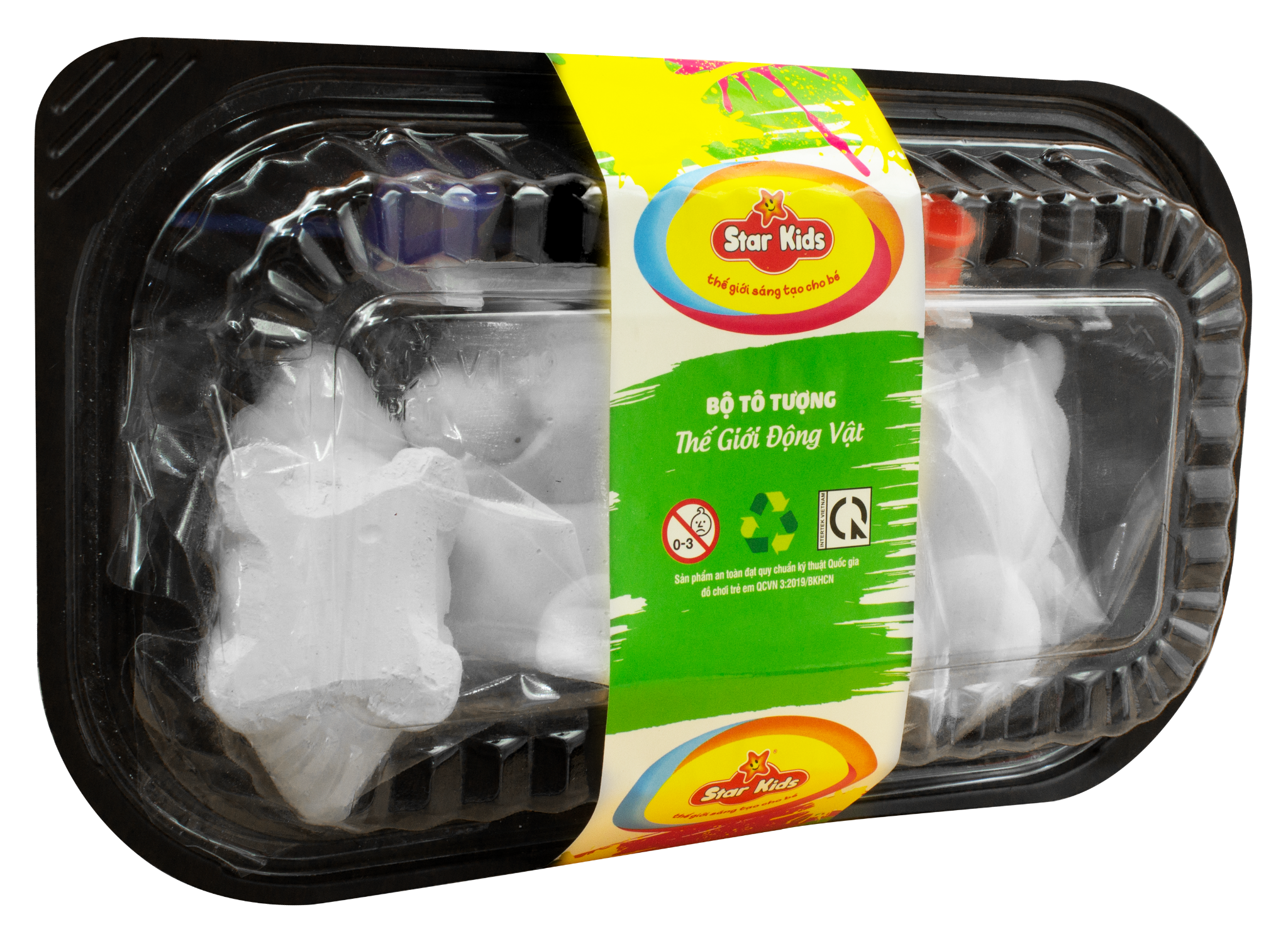  BỘ ĐỒ CHƠI TÔ TƯỢNG THẠCH CAO 4 TƯỢNG 