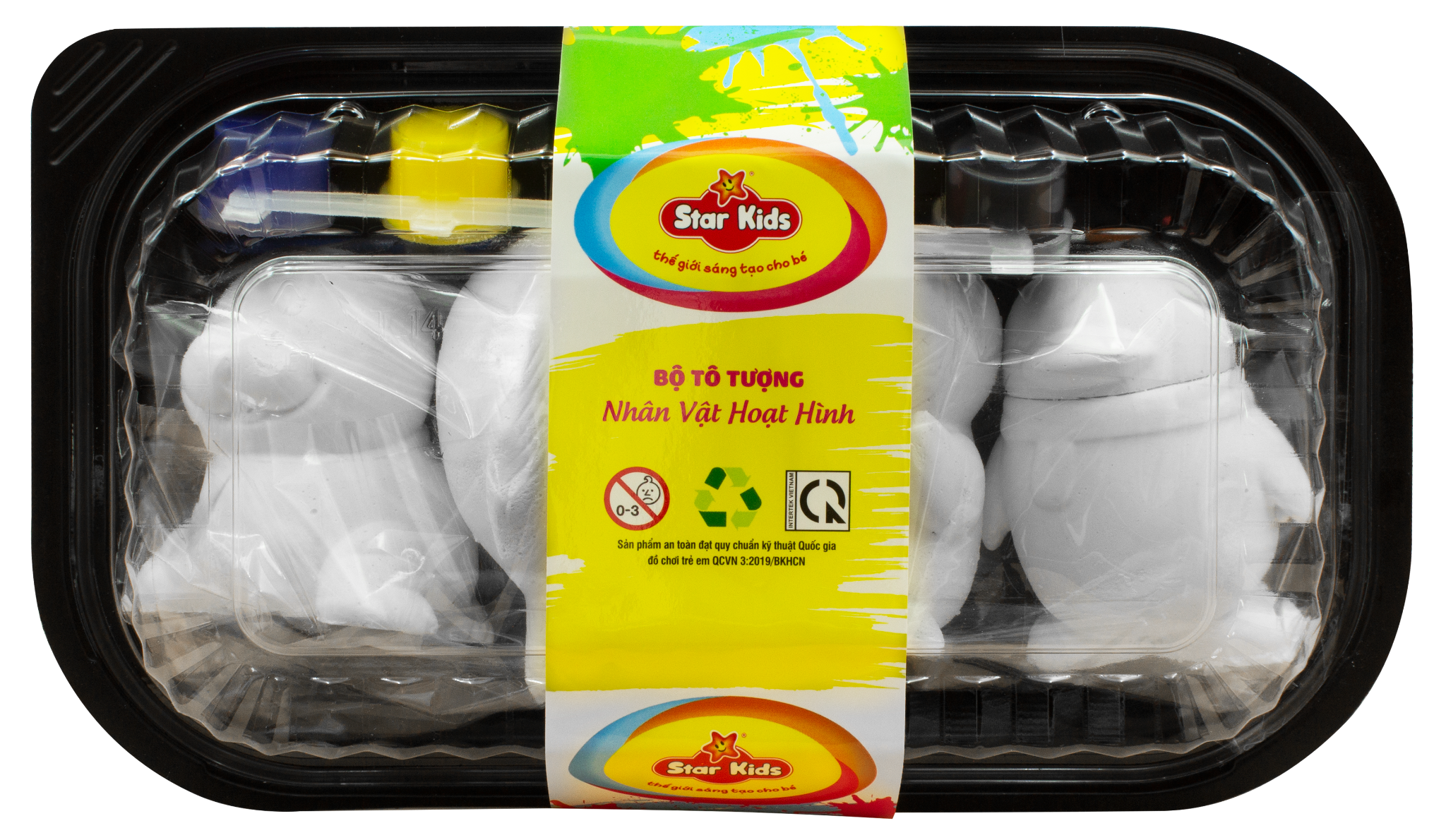  BỘ ĐỒ CHƠI TÔ TƯỢNG THẠCH CAO 4 TƯỢNG 