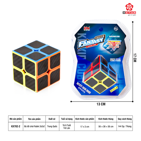  KX702-2 Bộ Đồ Chơi Rubik 2X2X2 