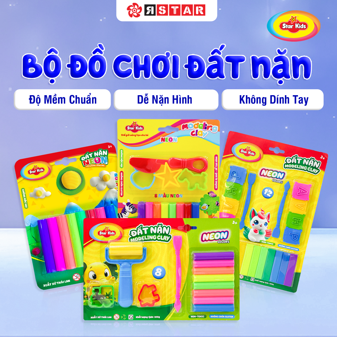 Bộ Đồ Chơi Đất Nặn 100g