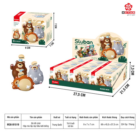  Bộ Đồ Chơi Hộp Mù Lắp Ráp 