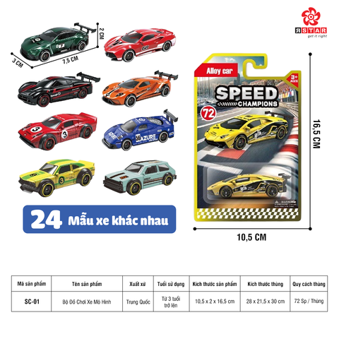  Bộ Đồ Chơi Xe Mô Hình 