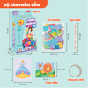 Bộ Đồ Chơi Tranh Nhấn Vải 3D DIY