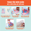 Bộ Đồ Chơi Tranh Nhấn Vải 3D DIY