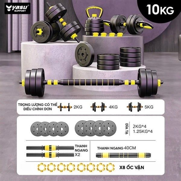 SET TẠ TAY - VÀNG GHÉP - 2- QUAI ẤM