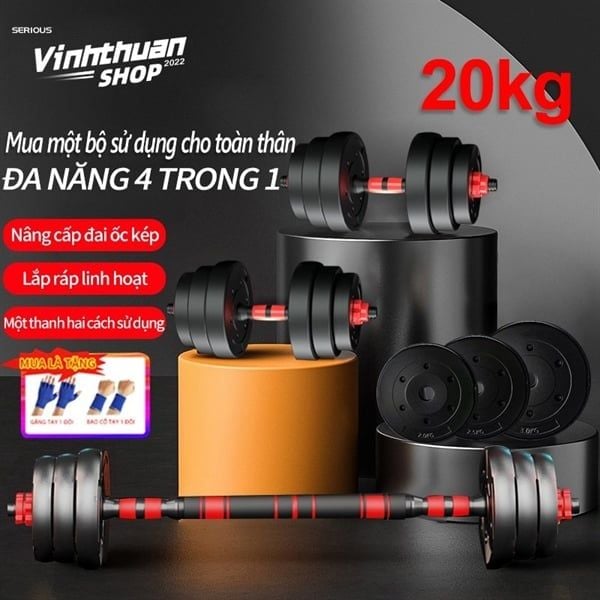 SET TẠ TAY- ĐỎ - QUAI ẤM