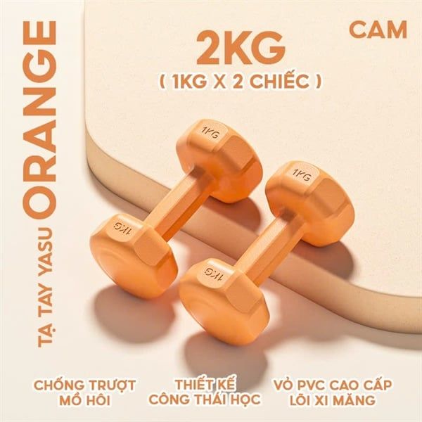 Tạ tay nhựa Yasu new color