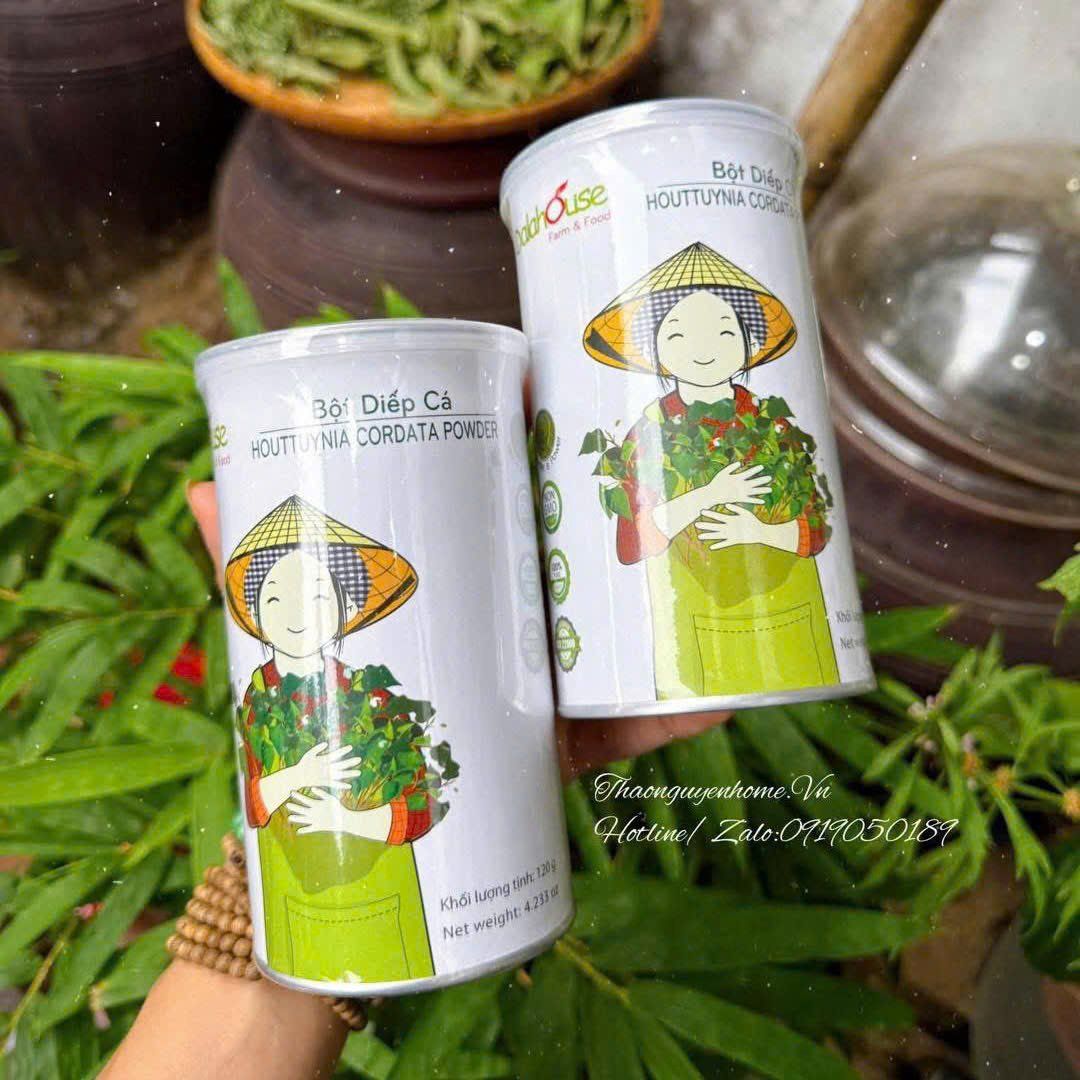 Bột rau diếp cá sấy lạnh nguyên chất Dalat
