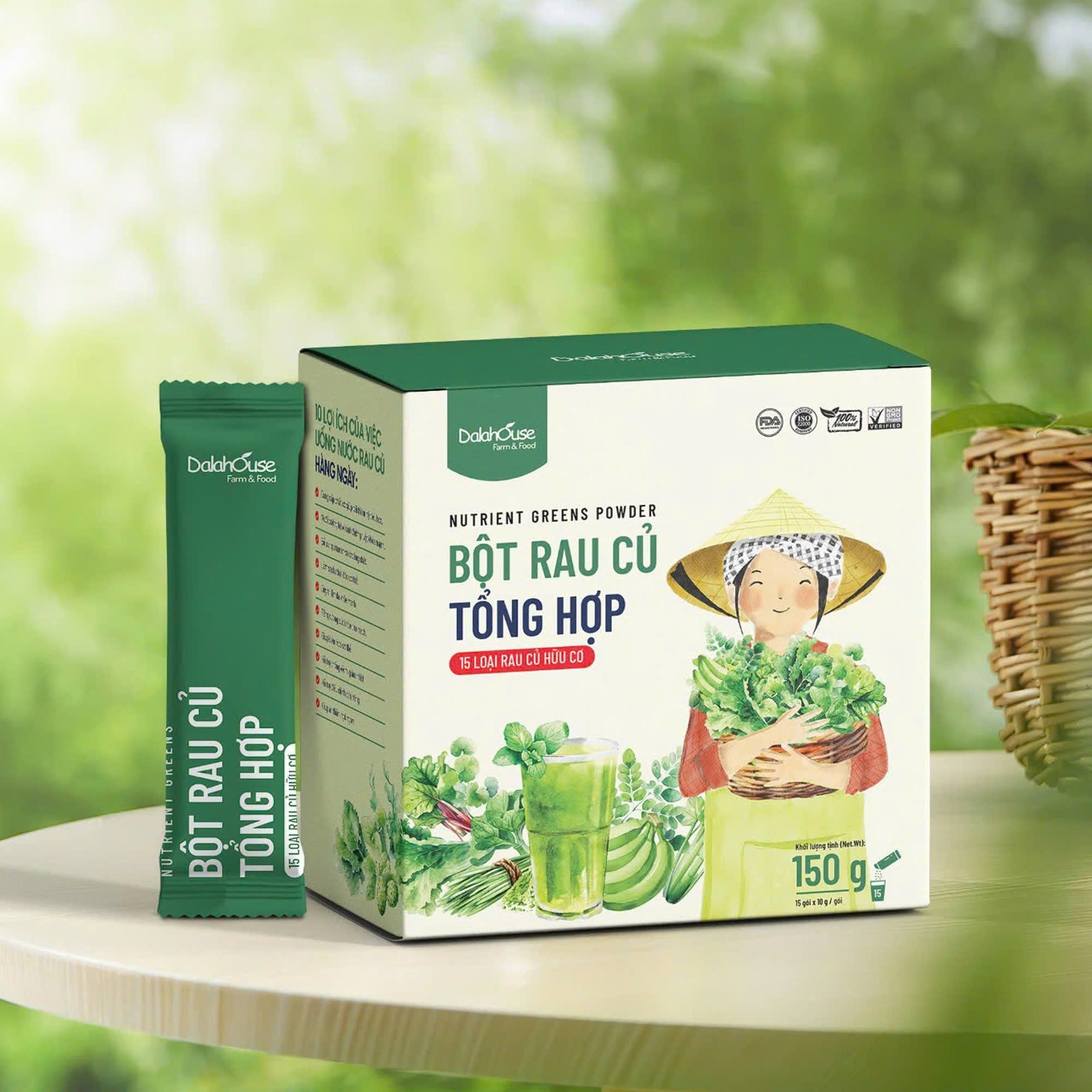 Bột rau củ hữu cơ 15 vị