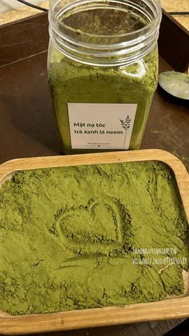  Bột trà xanh lá neem non hũ 300gram 