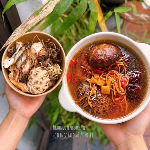  Canh nấm dưỡng sinh khoẻ ruột Thảo Nguyên Home 