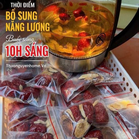  Trà hoàng kỳ mix hồng sâm 