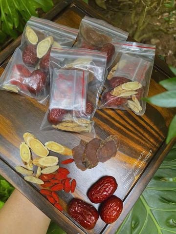  Trà hoàng kỳ mix hồng sâm 