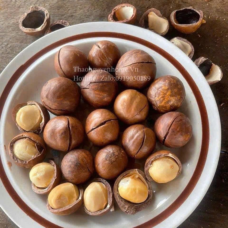 Macca Daklak rang củi 500gram