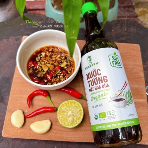  Nước tương mật hoa dừa hữu cơ 500ml 