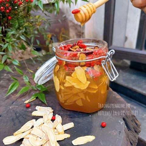  Tây Dương Sâm ngâm mật ong 