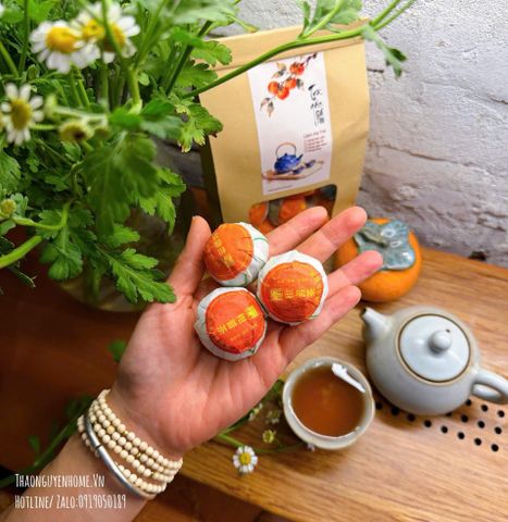  Trà Cổ quýt xanh Tân Hội - dòng sạch phổi hộp 250gr 