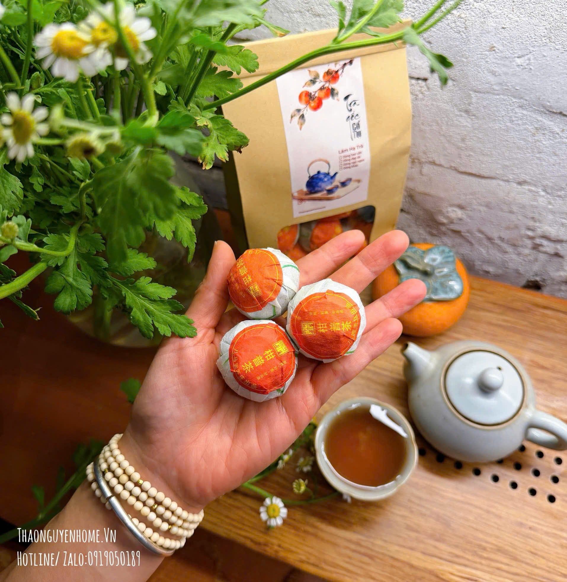 Trà Cổ quýt xanh Tân Hội - dòng sạch phổi hộp 250gr