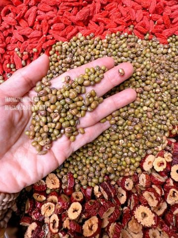  Trà detox đẹp da đậu xanh mầm hũ 700gram 