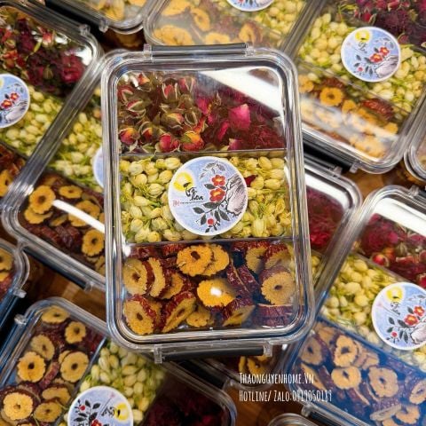  Hộp trà hoa 3 ngăn thảo nguyên home 