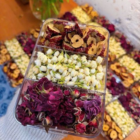  Hộp trà hoa 3 ngăn thảo nguyên home 