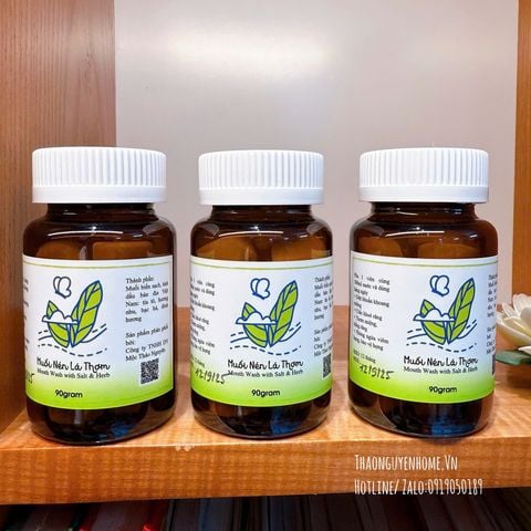  Súc miệng lá thơm muối nén hũ 20viên 