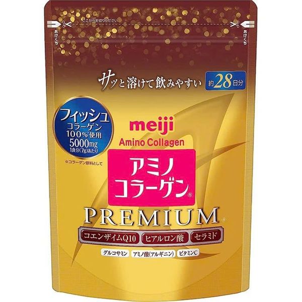 Bột Meiji Amino Collagen Premium 5000mg 28 ngày Nhật Bản