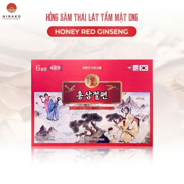 Hồng Sâm Thái Lát Tẩm Mật Ong HG Bio Honeyed Red Ginseng Sliced Hàn Quốc