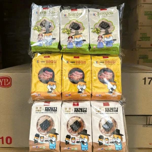 Snack Rong Biển Vị Ô Liu 4g*3 gói